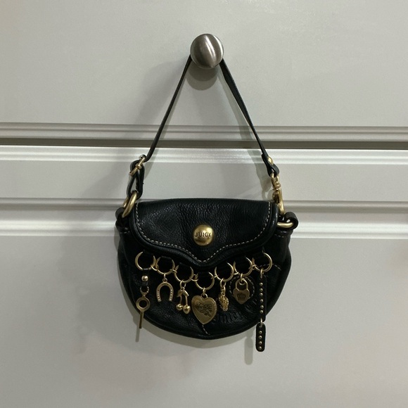 Vintage Juicy Couture Leather Charm Mini Purse - Picture 1 of 3